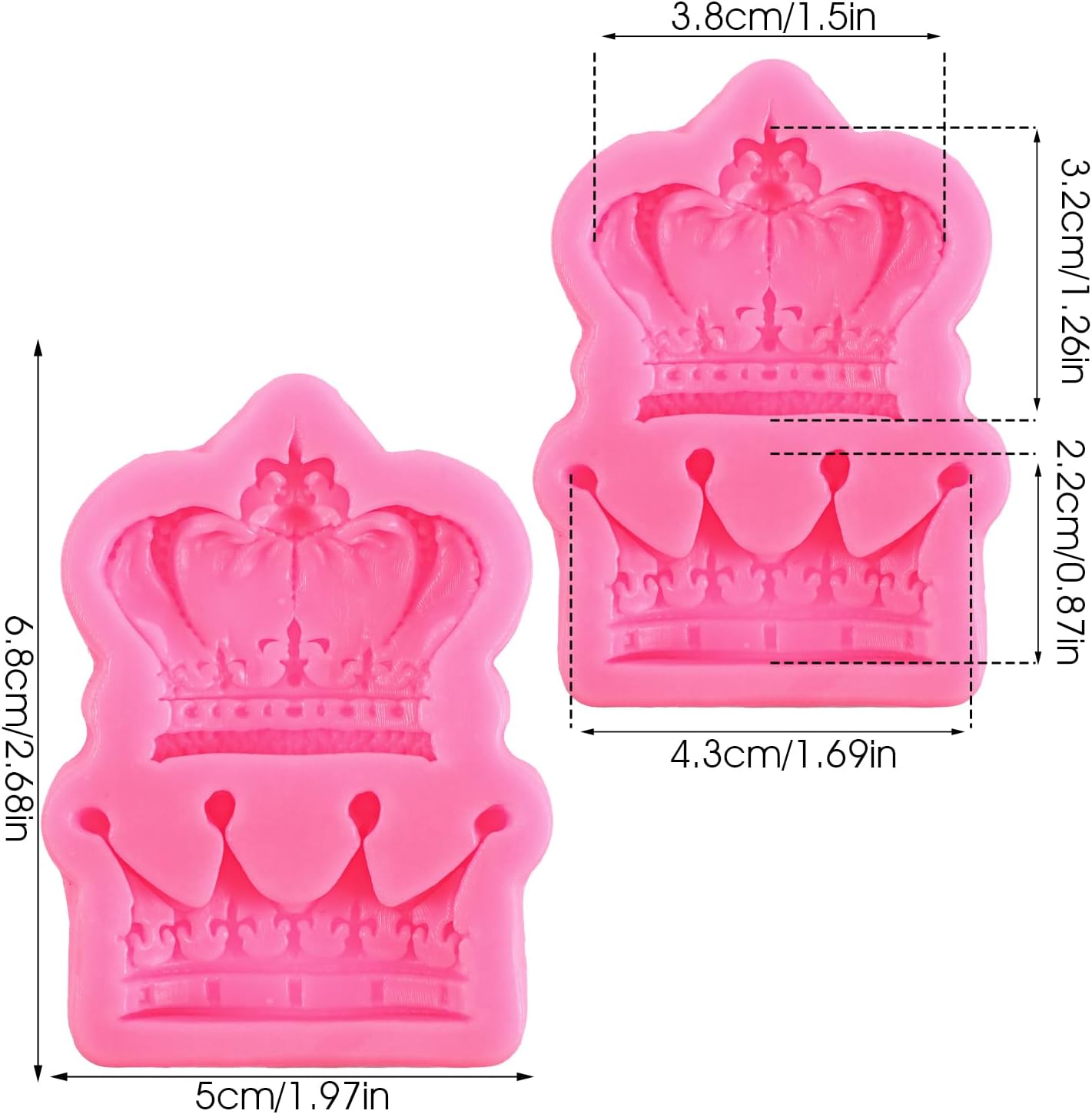 Crown Fondant Silicone Mold