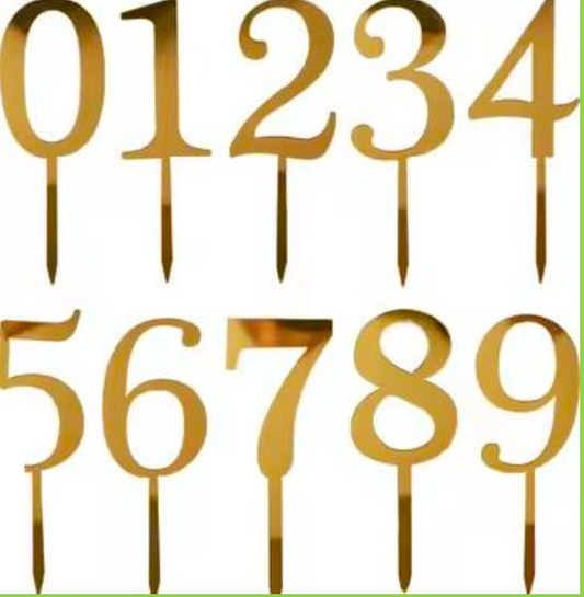 Number Cake Topper