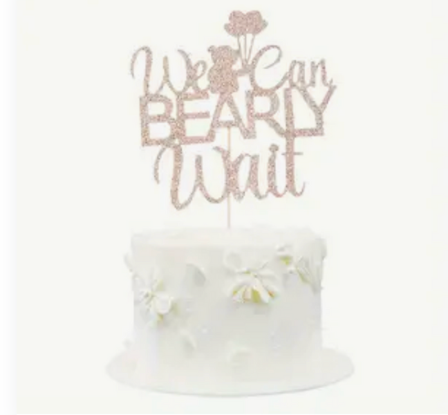 We Can Nearly Wait Cake Topper
