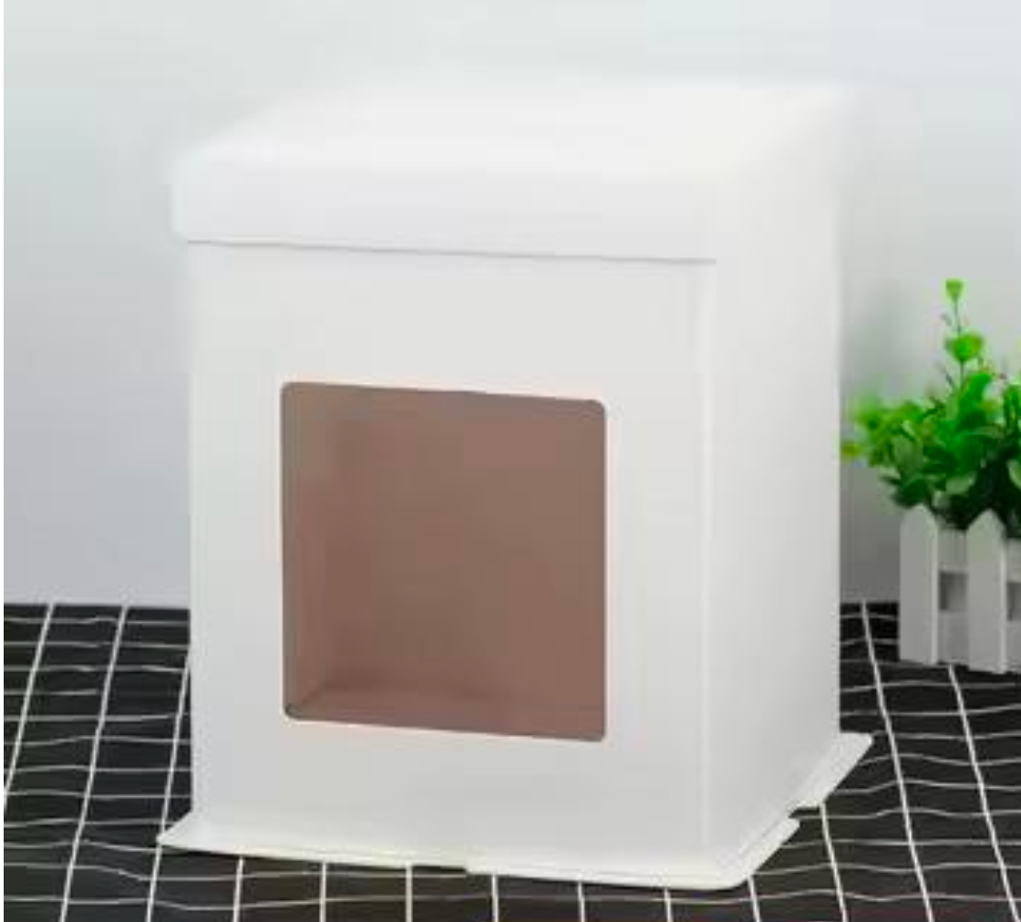 8*8*12 inch White Cake Box with Window