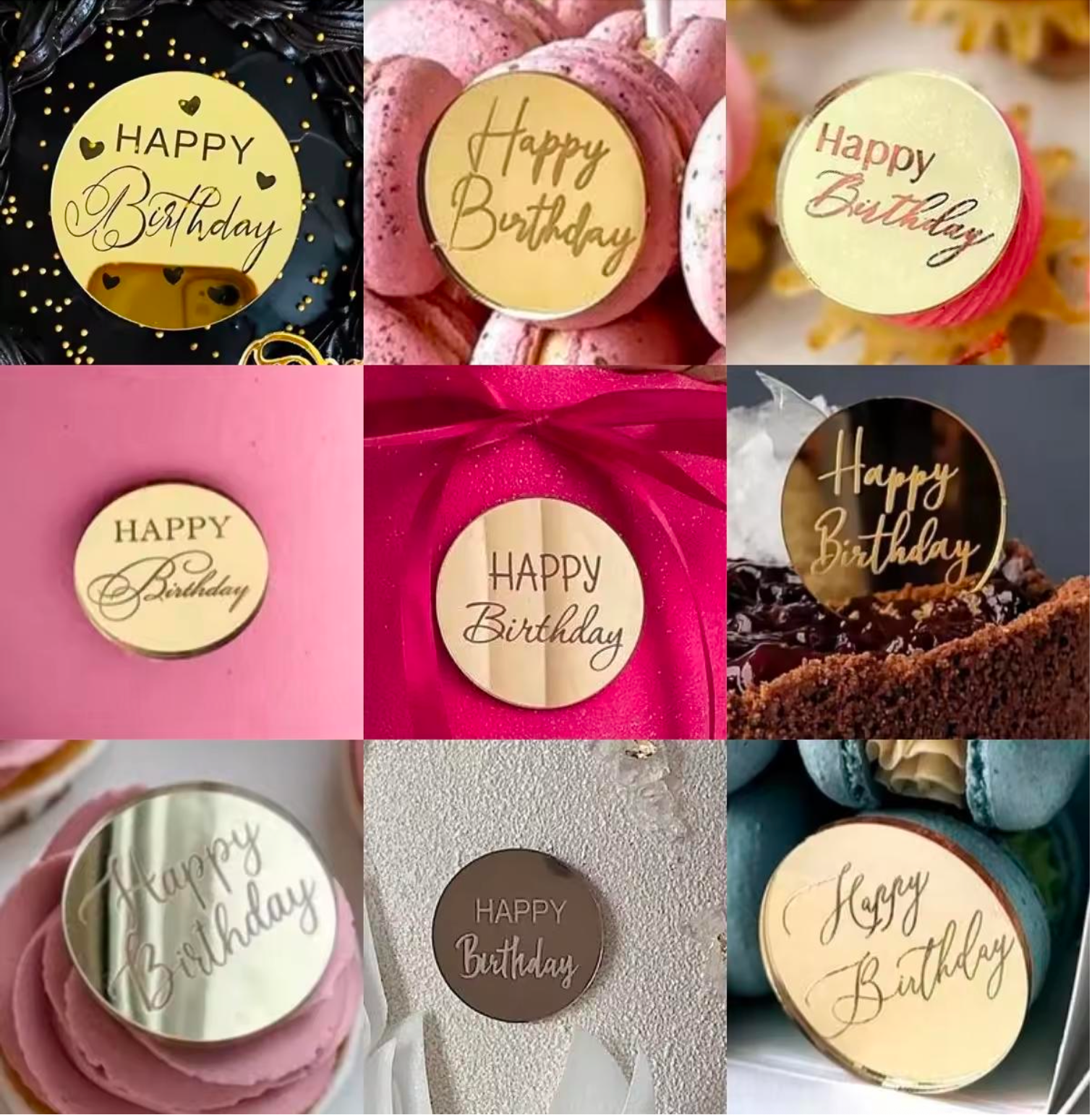 Happy Birthday Cake Charm