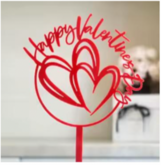 Valentine's Cake Topper -01