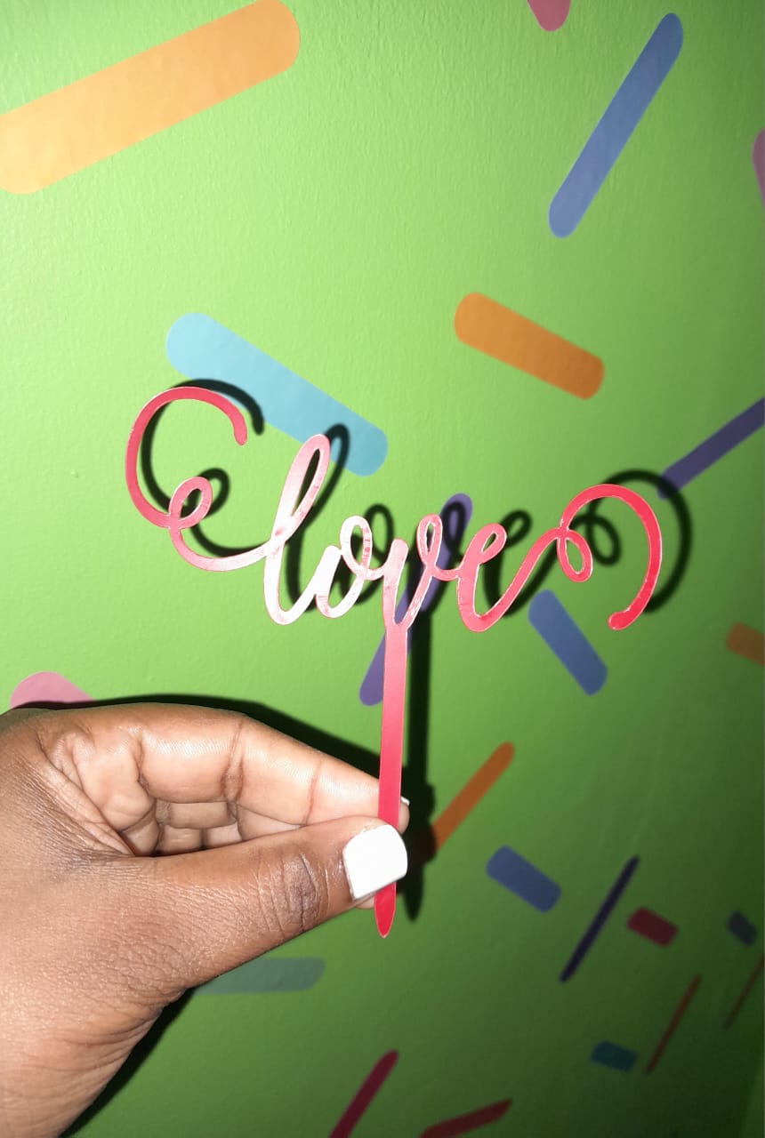 Love Cake Topper