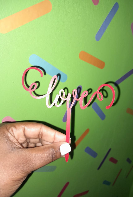 Love Cake Topper