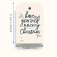Merry Christmas Blank Gift Tag