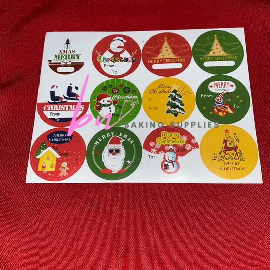 Modern Christmas Sticker
