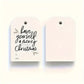 Merry Christmas Blank Gift Tag