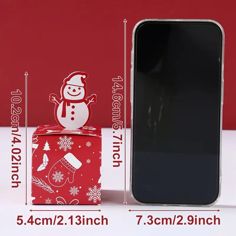 Red White Christmas Candy Boxes