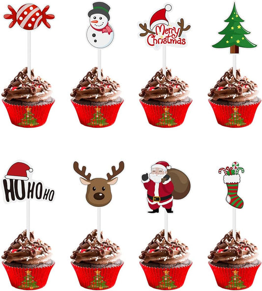 Christmas Cupcake Toppers
