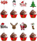 Christmas Cupcake Toppers