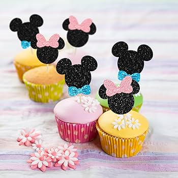 Minnie Mouse Inspired Cupcake Toppers