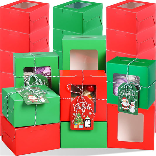 Christmas Cookie Boxes Bakery Boxes with Window