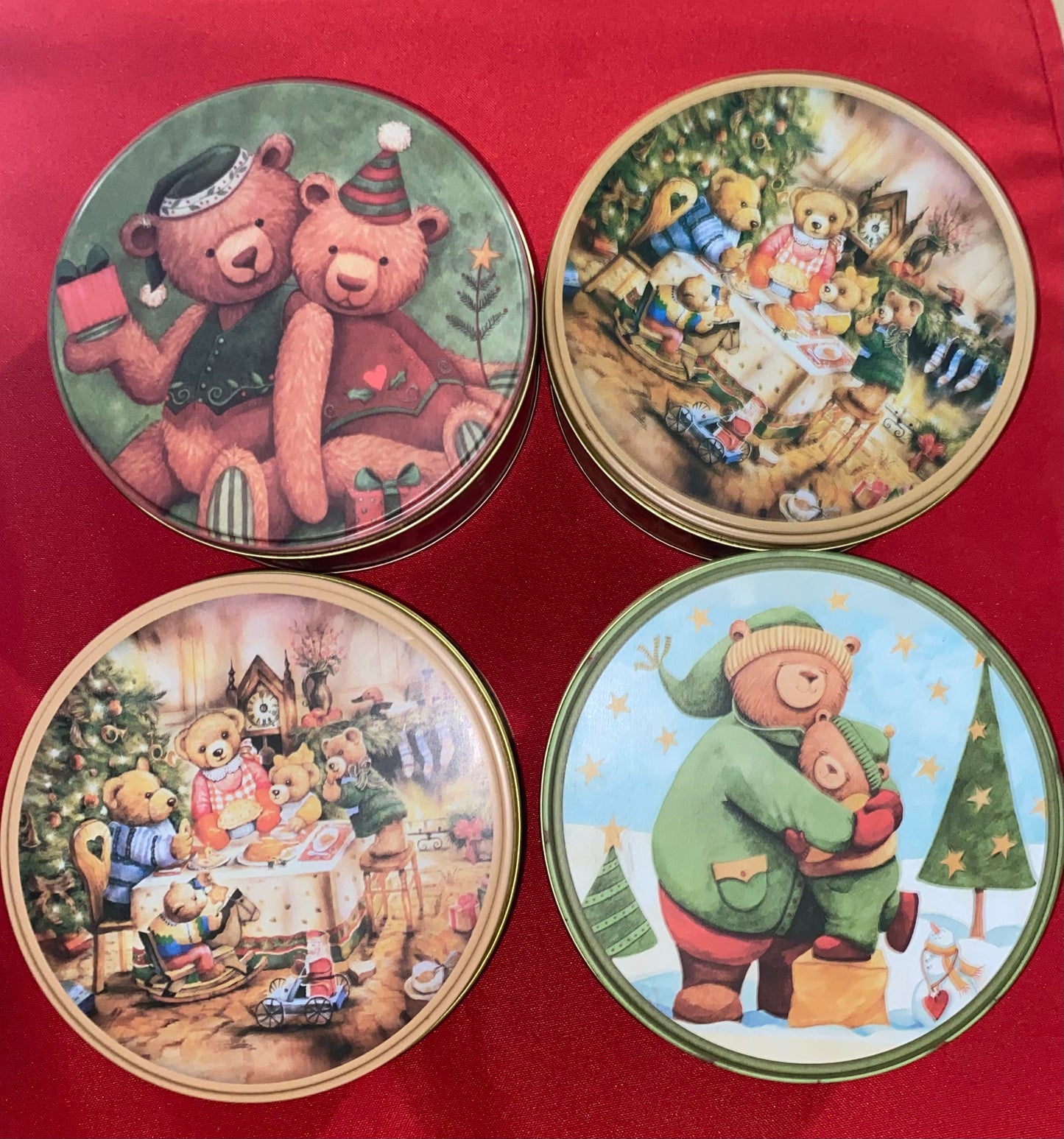 Empty Christmas Cookie Tins