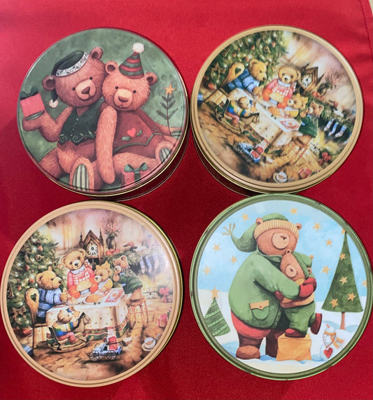 Empty Christmas Cookie Tins