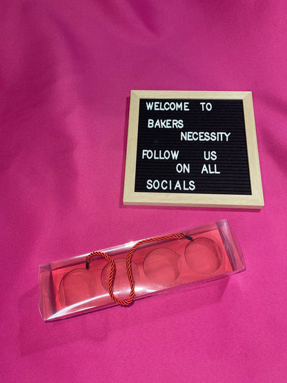 4 Clear Cavity Cupcake Box