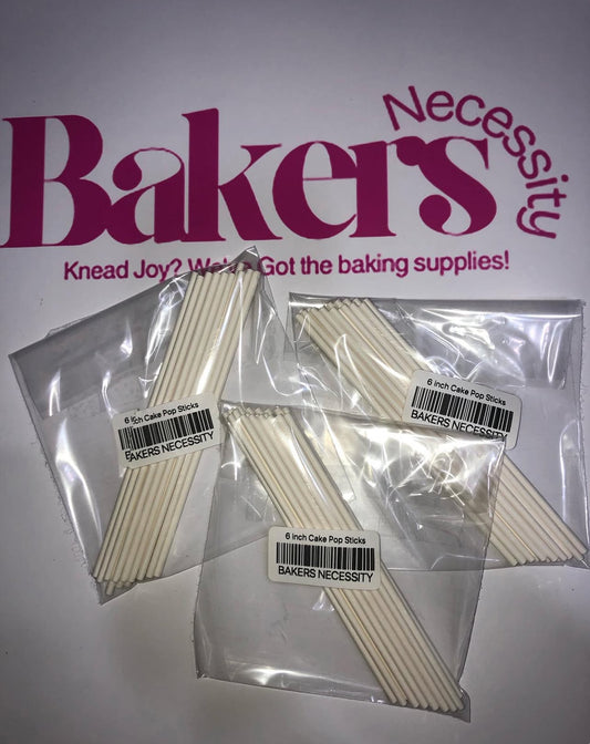 6 inch White Cake Pop  Sticks