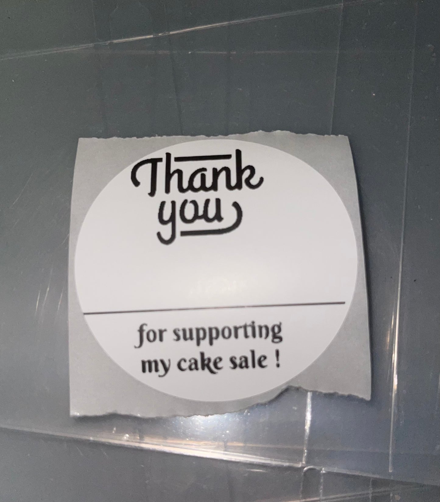 Cake Sale Stickers