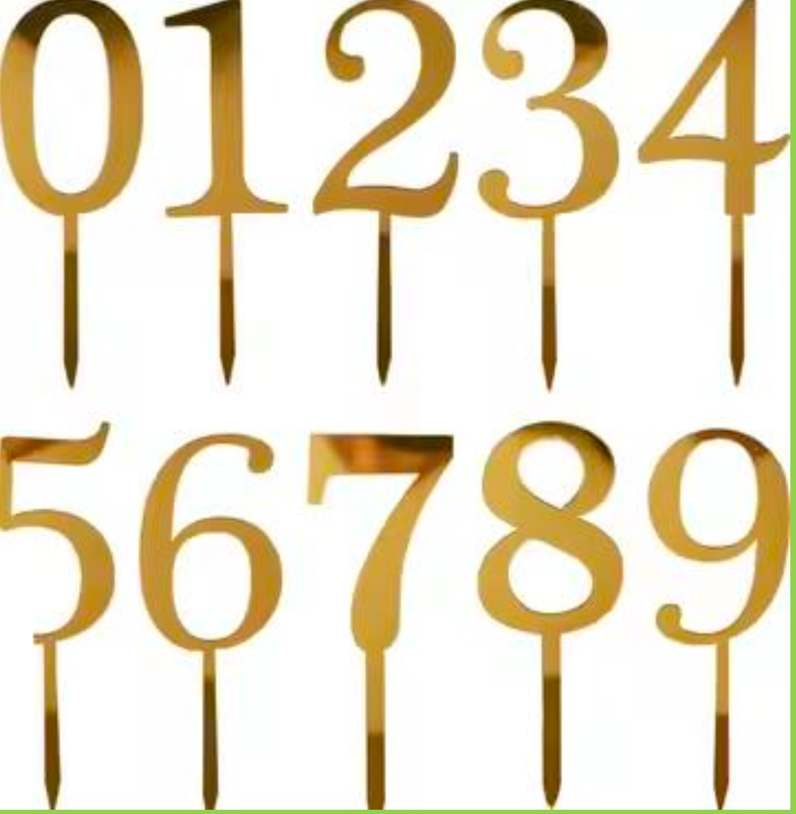 Number Cake Topper