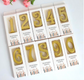 Gold Number Candle