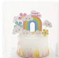 Rainbow Cake Topper Set
