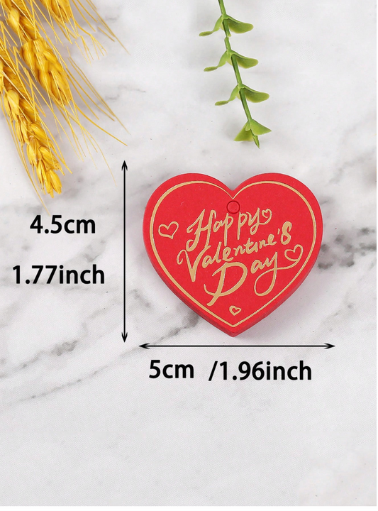 Valentines  Gift Tag with String