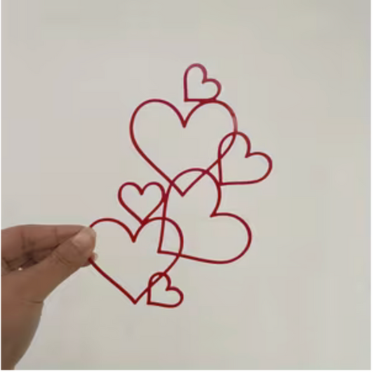 Heart Layered Cake Topper