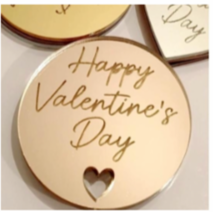 Rose-Gold Cake Charms